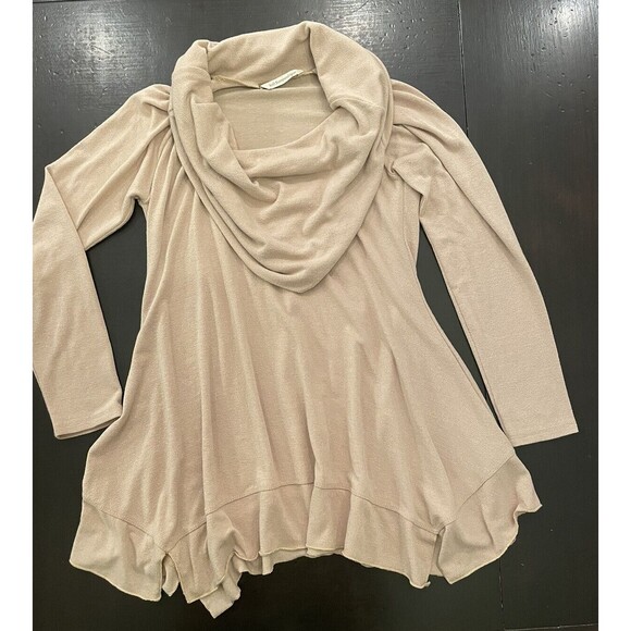 Soft Surroundings Women’s  B'Call Tunic Sweater lagen look cowl neck sz small - Picture 1 of 6